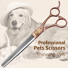 Fenice Peak thinning scissors 440C blade ensures long-lasting sharpness.