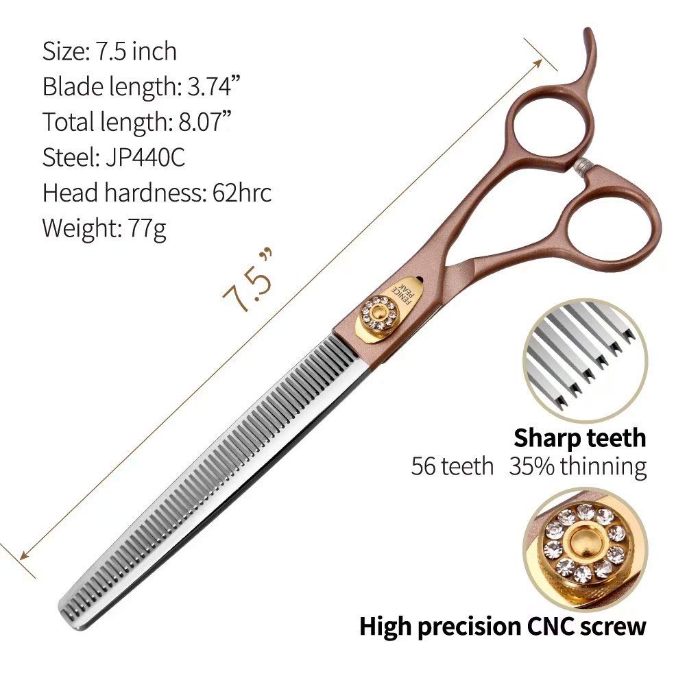 Fenice Peak thinning scissors 50/56 teeth balance thinning for pet fur.