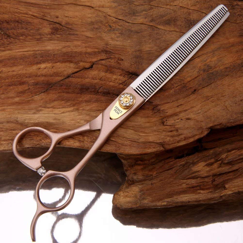 Fenice Peak thinning scissors packaging includes bag and wiping cloth.