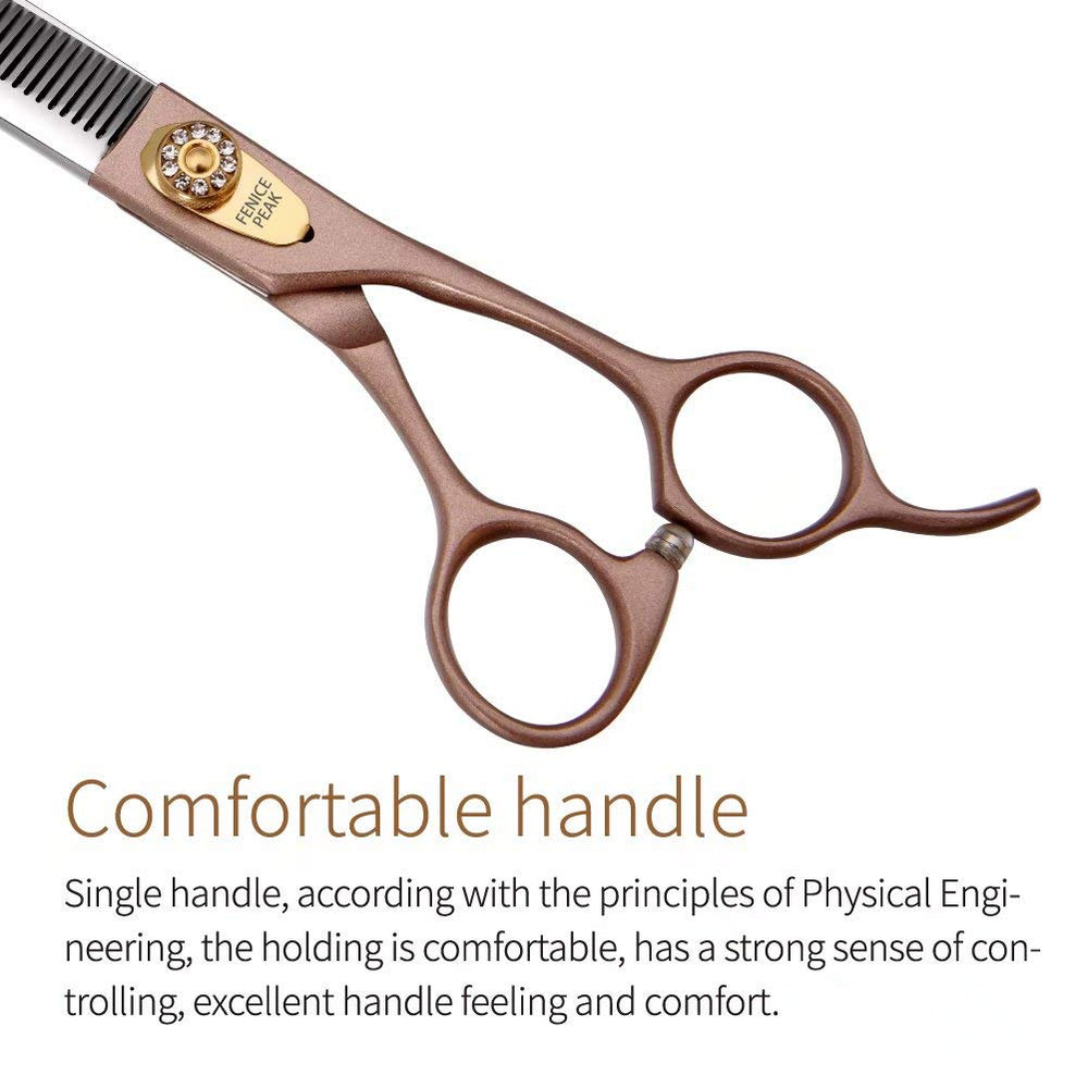 Fenice Peak thinning scissors screw-adjustment for precise tension control.