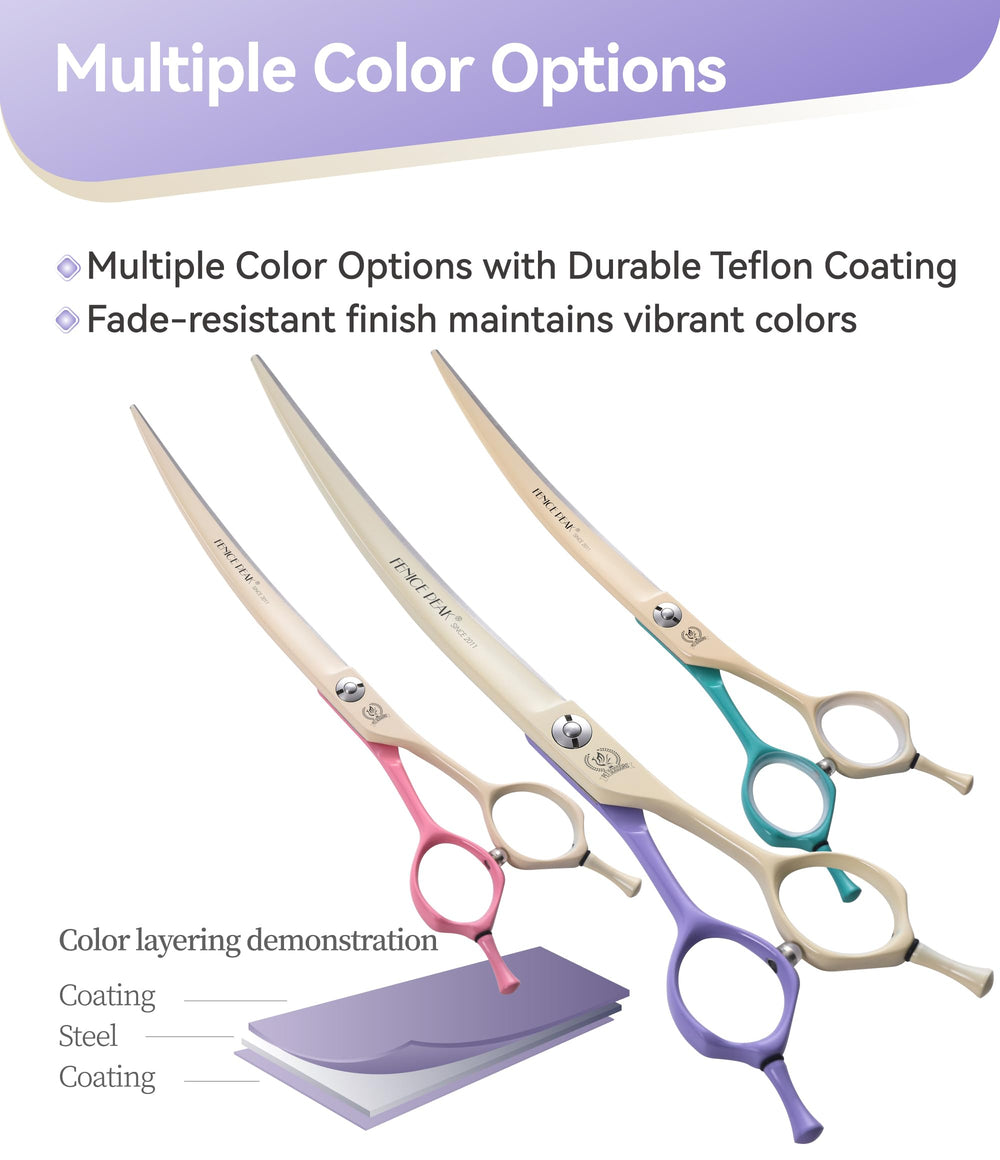 Fenice Peak vibrant violet and white coating adds style