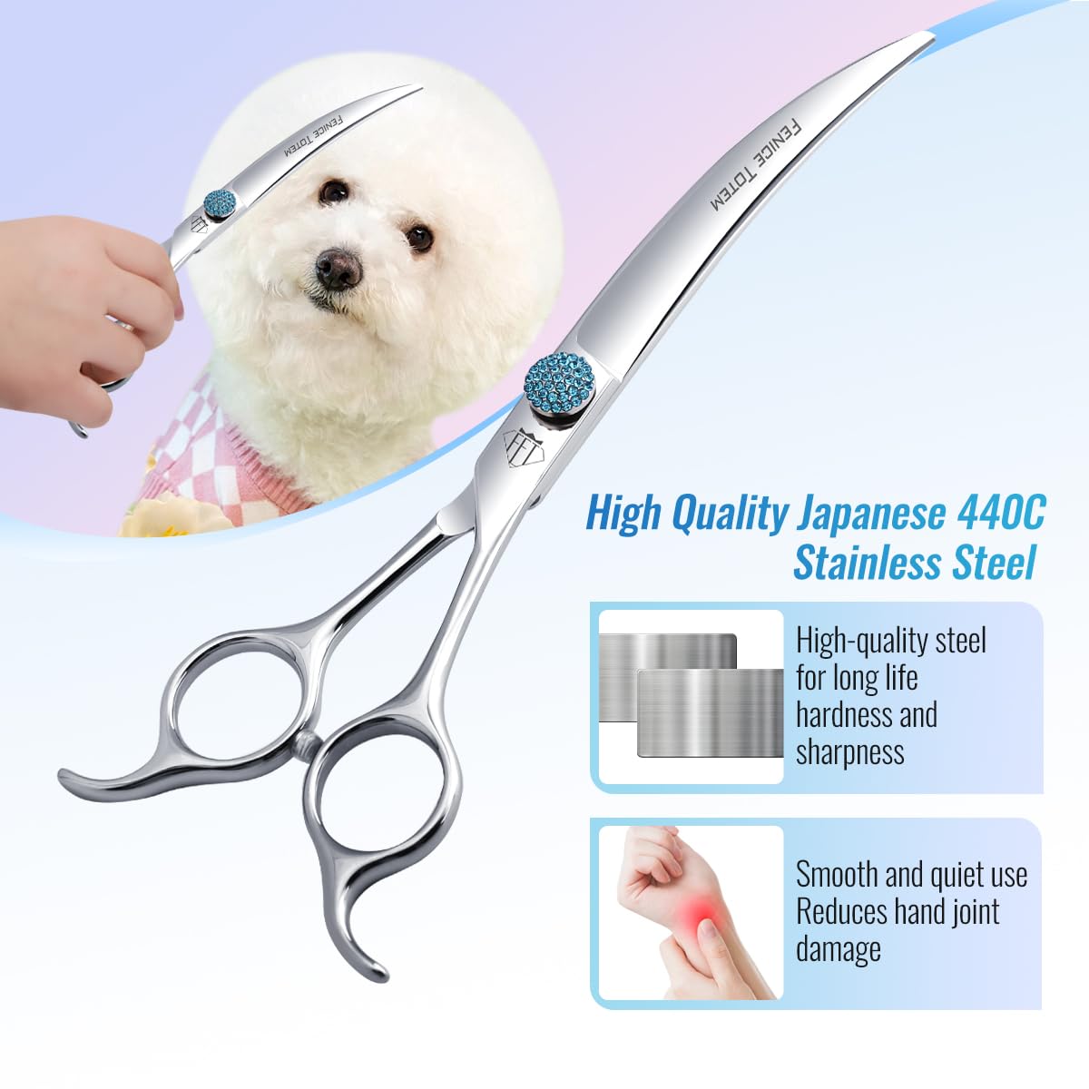Fenice Totem ergonomic handles design enables comfortable one-handed operation.
