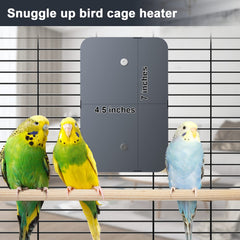 fenocran indoor bird heater pad perch placement showing cozy warmth by perch