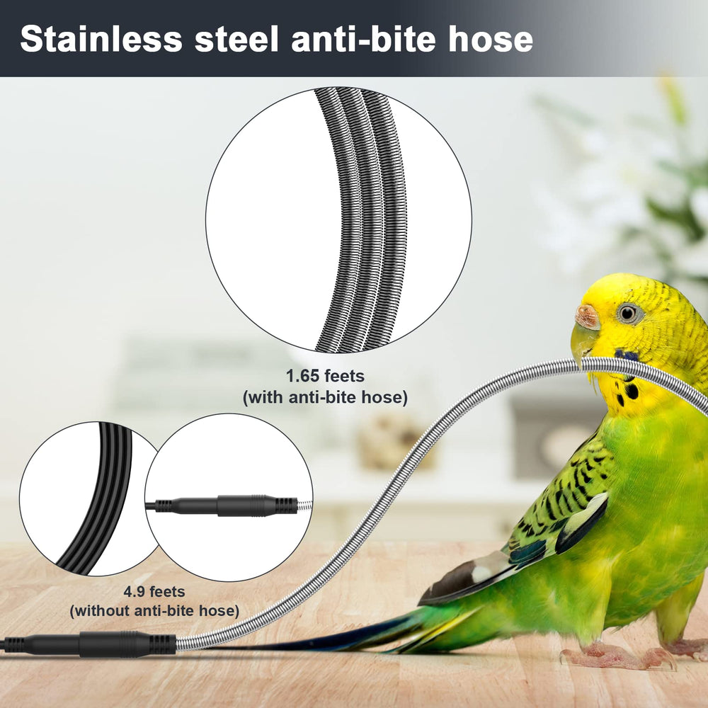 fenocran indoor bird heater pad side view showing compact cage-friendly design