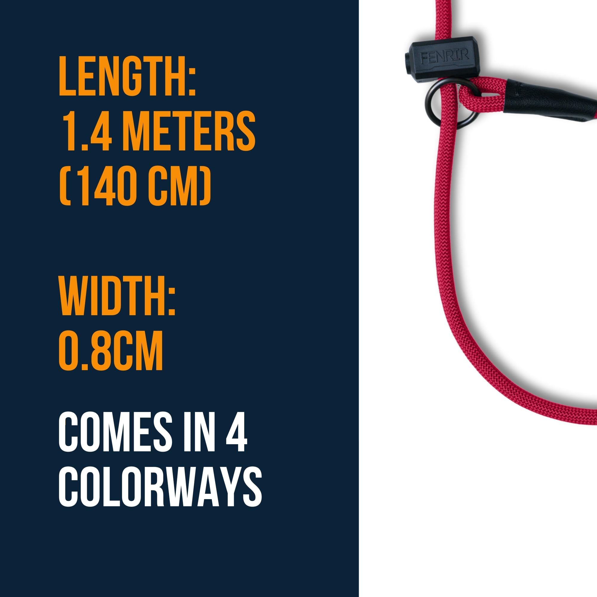 Fenrir Ragnar Slip Leash lightweight design on walk demo shows comfortable control.