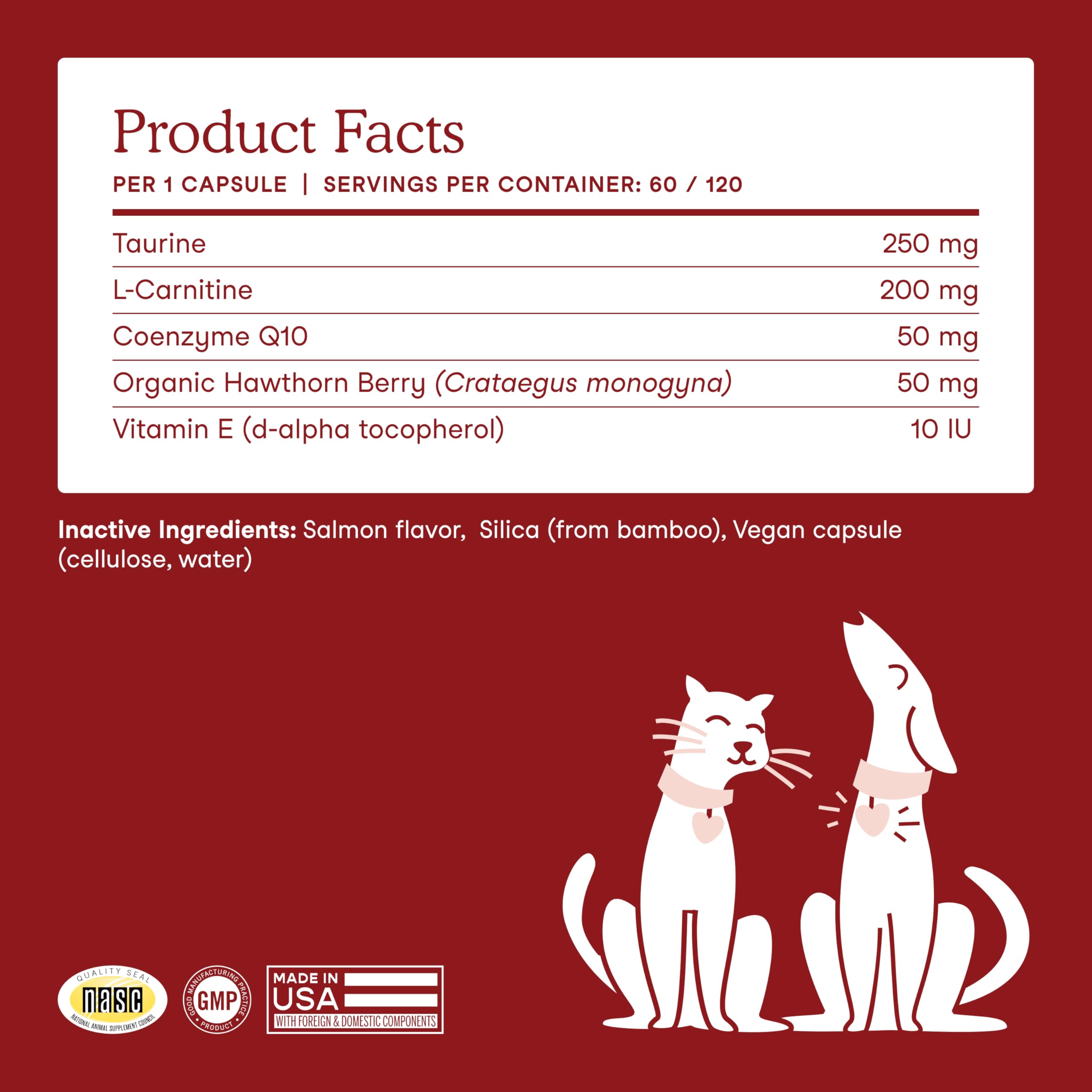 Fera Pets Cardiac Support NASC quality seal on packaging.