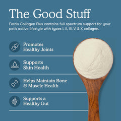 Fera Pets collagen powder cat food topper supports joints and healthy skin