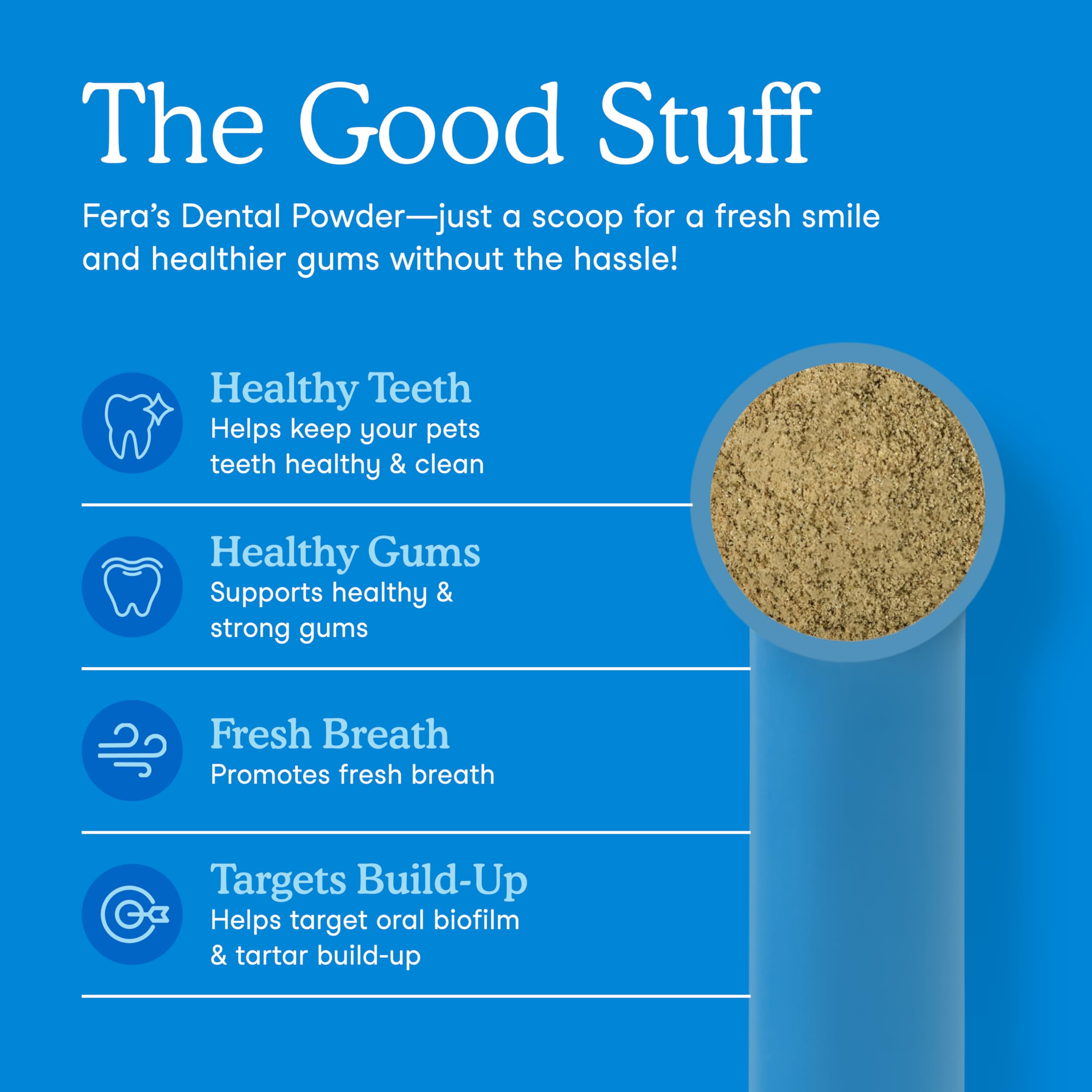 Fera Pets seaweed ingredients highlight kelp components supporting dental care.