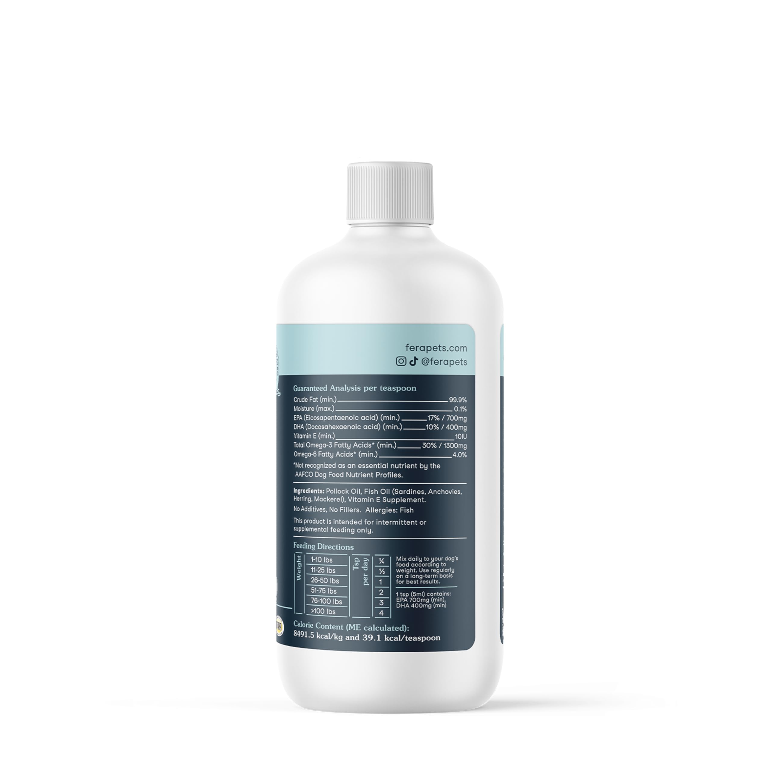 Fera Pets Fish Oil made in USA GMP image reinforces manufacturing standards