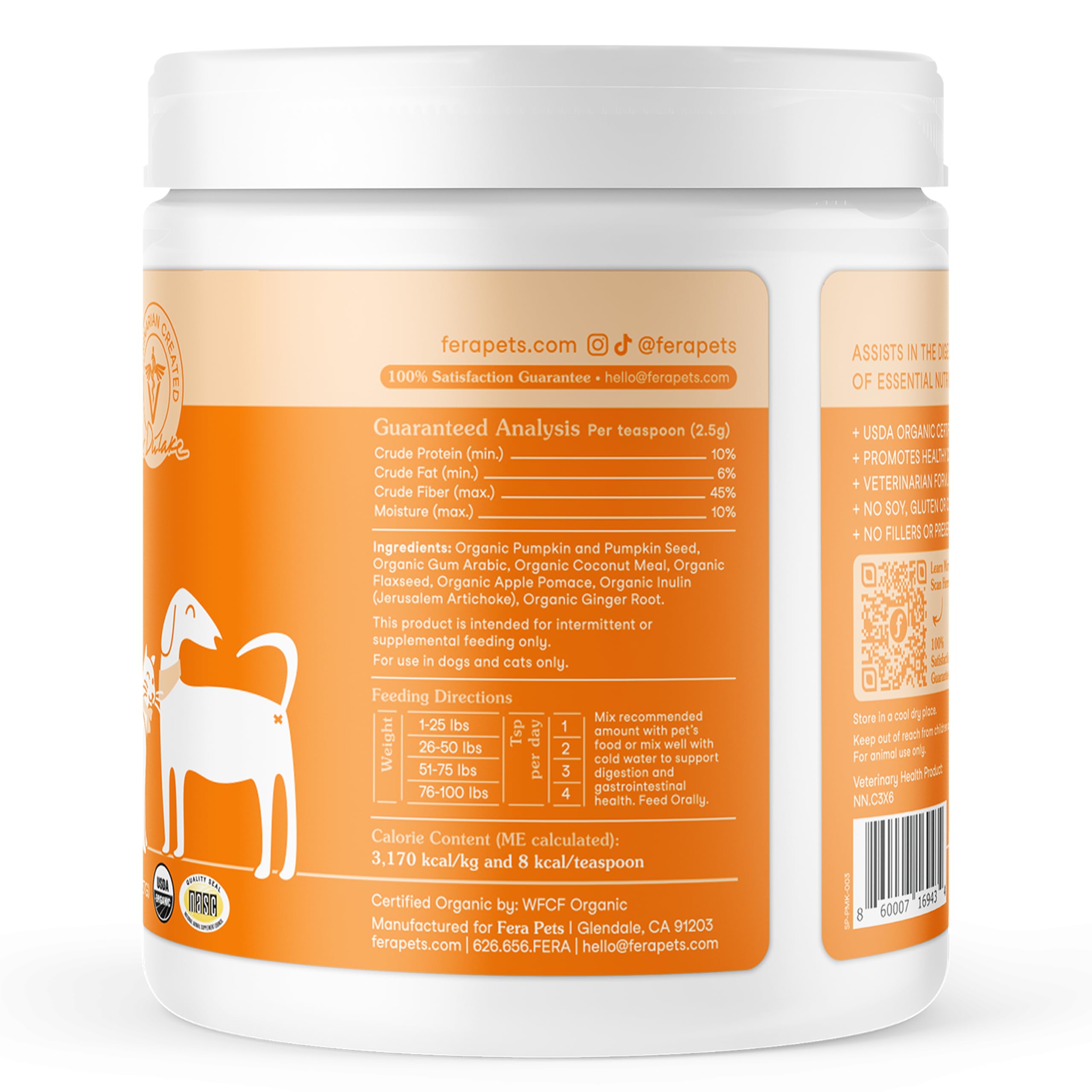Fera Pets pumpkin plus cat food topper demonstrates versatile addition to meals.