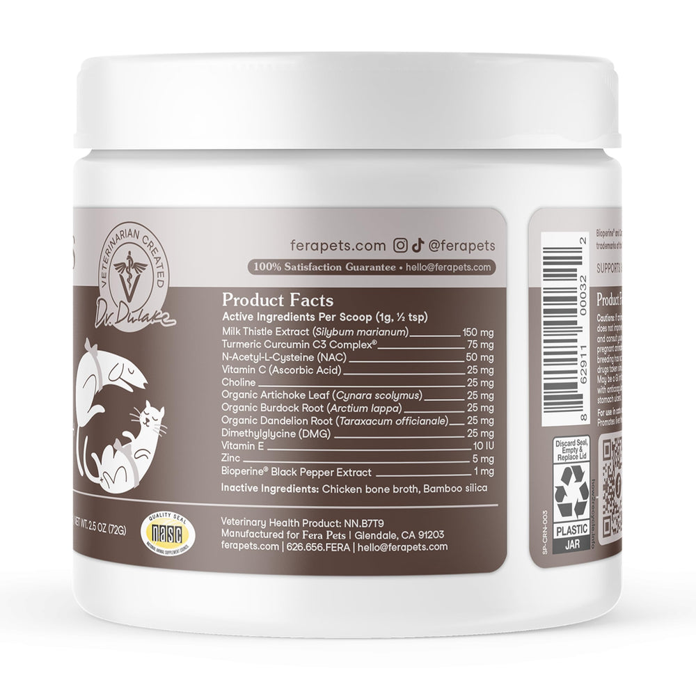 Fera Pets liver supplement bioperine – enhanced absorption for pets