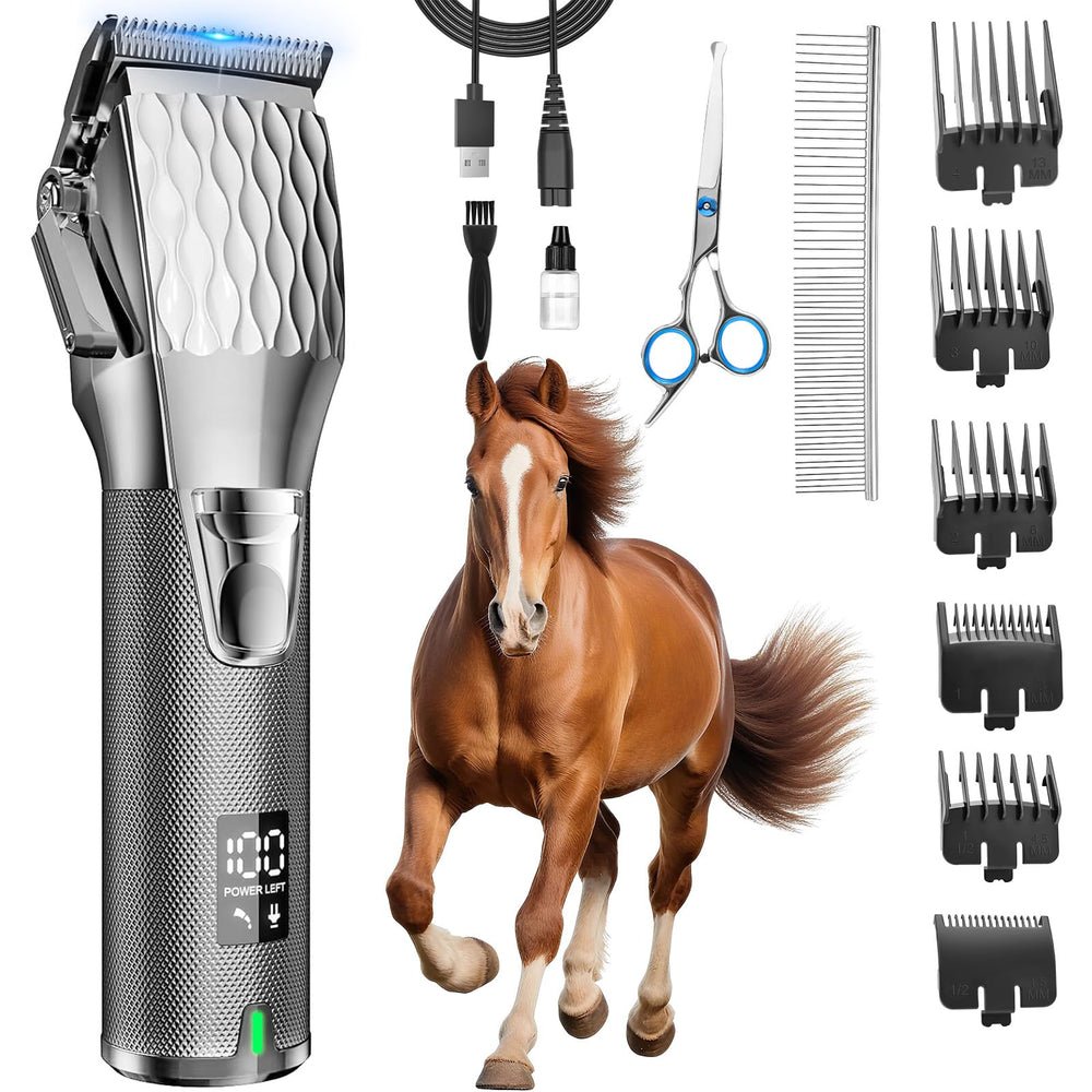 Fernlandia Horse Clippers cordless design for flexible grooming on the move