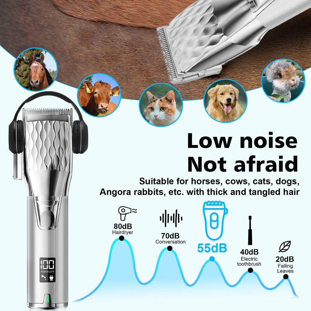 Fernlandia Horse Clippers metal body stays cool during long sessions