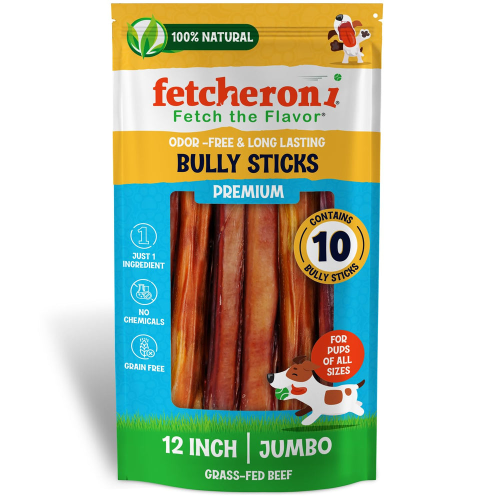 Fetcheroni beef bully sticks produced in a USDA Human Grade facility.