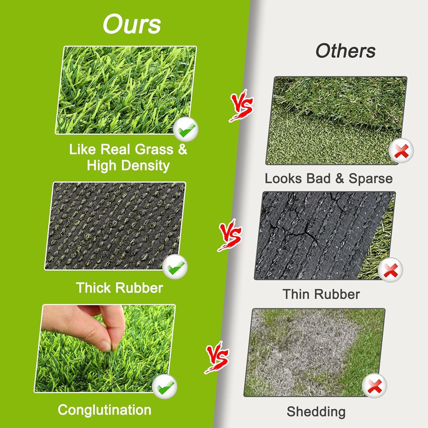 Fezep low-maintenance turf rug for homes without mowing or watering