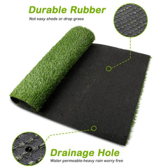 FezepYmaz dog potty training grass mat emphasizes durable, easy clean surface.
