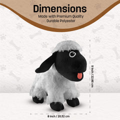 FGA Marketplace Black Sheep Plush Toy closeup texture shows durable polyester