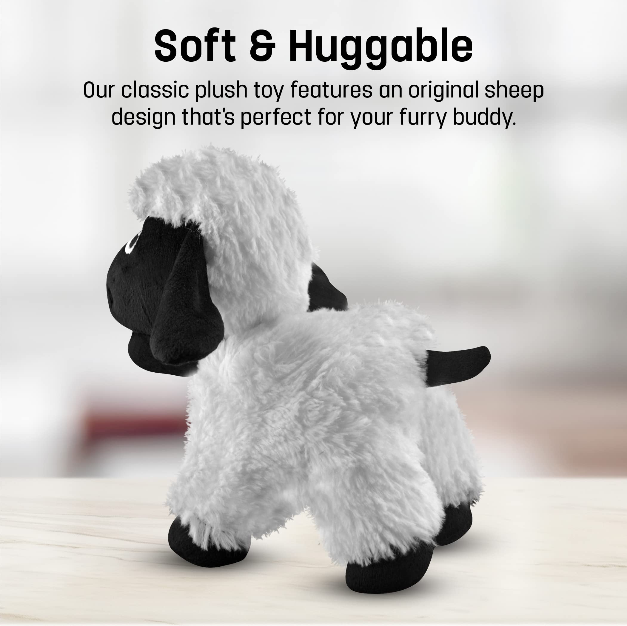 FGA Marketplace Black Sheep Plush Toy ideal for fetch and play