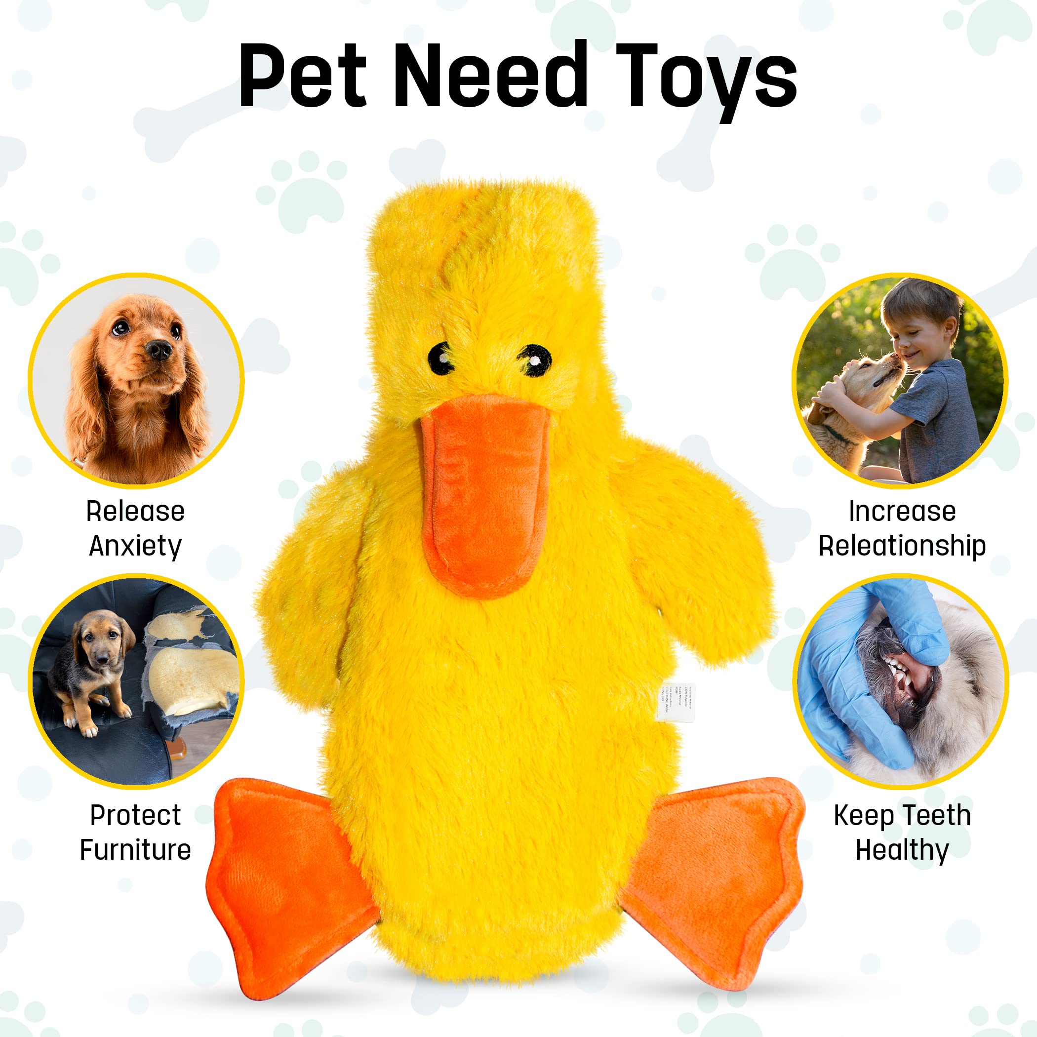 FGA MARKETPLACE Duck-Fox toy ready for packaging and machine washing in cold water.