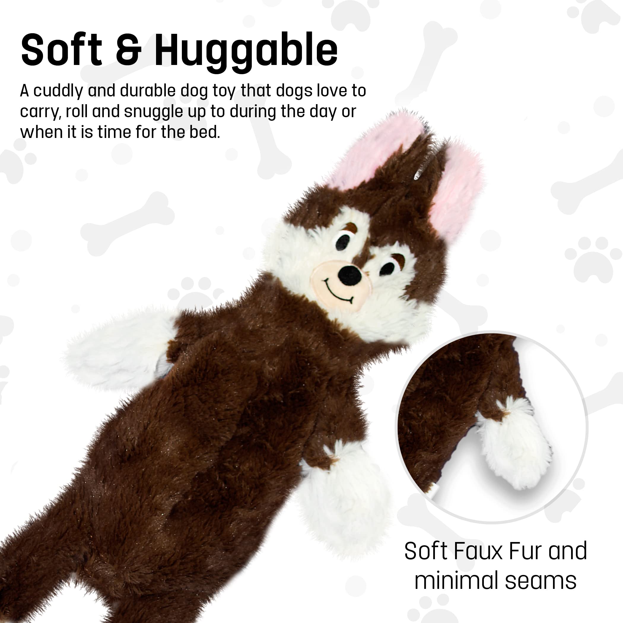 FGA MARKETPLACE pack of five flat toys offers varied textures for extended entertainment.