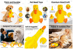 FGA MARKETPLACE Racoon-Duck Flat Toy easy-to-clean fabric makes maintenance simple
