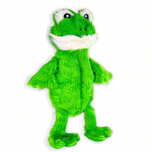 FGA MARKETPLACE Frog Flat No-Squeak toy supports quiet evenings and pet relaxation