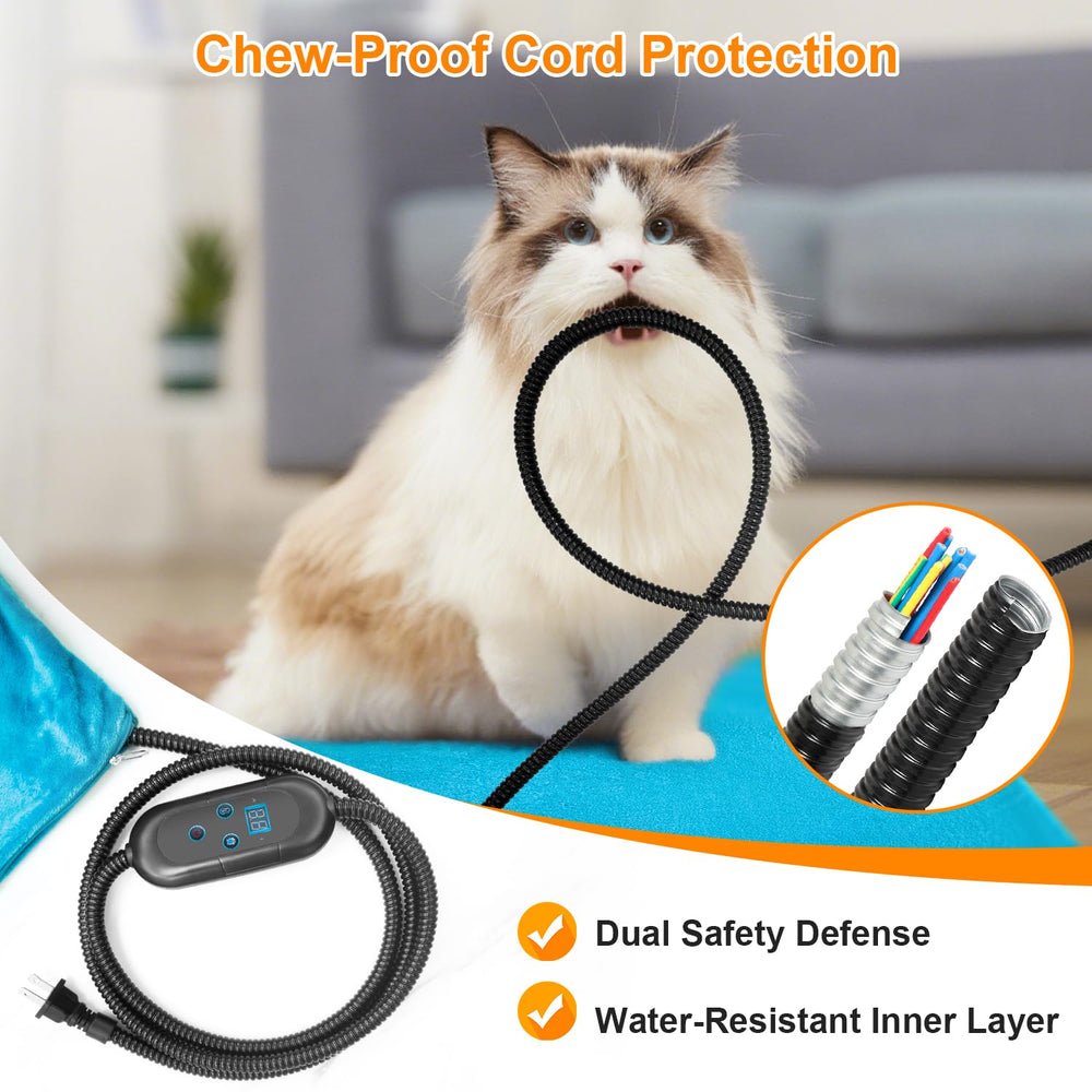 FGEIOA chew-resistant cord reduces biting risk during use.