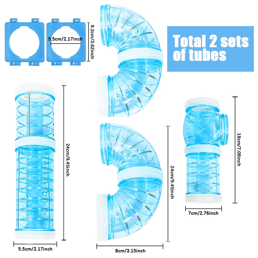 FHDUSRYO hamster tunnel clear reveals observable activity while keeping paws safe.
