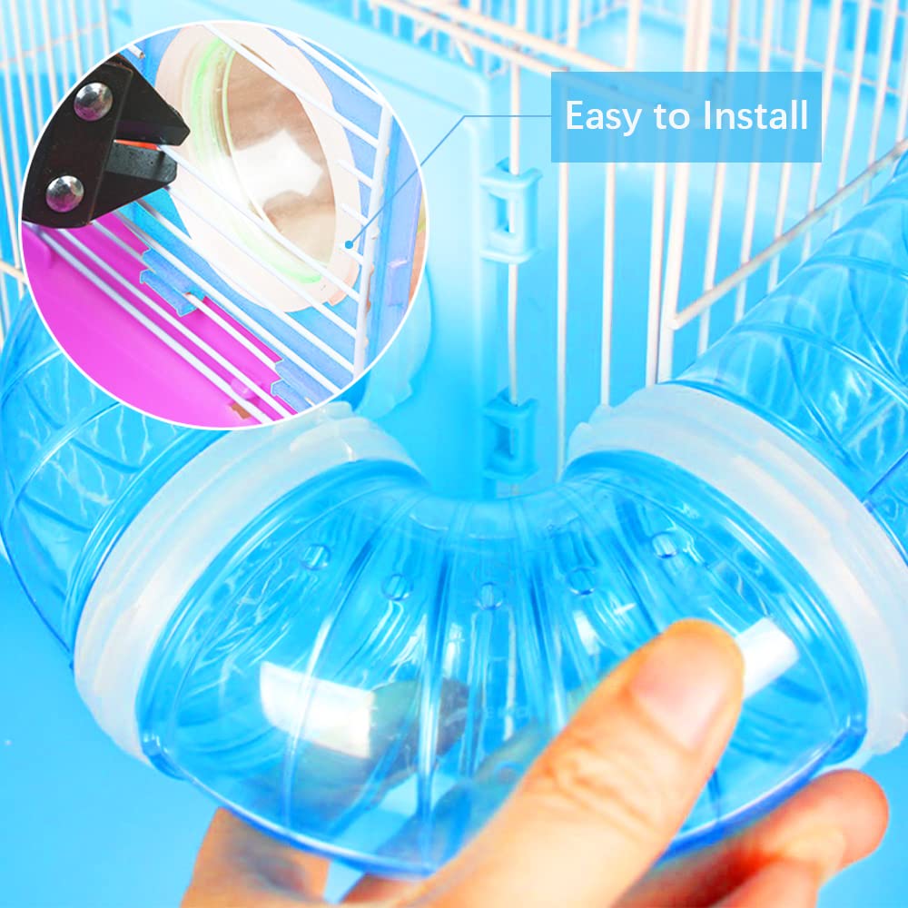 FHDUSRYO small-pet exercise space demonstrates expanded cage area for more activity.