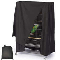 Fhiny bird cage cover demonstrates appropriate size for most cages, ensuring easy setup