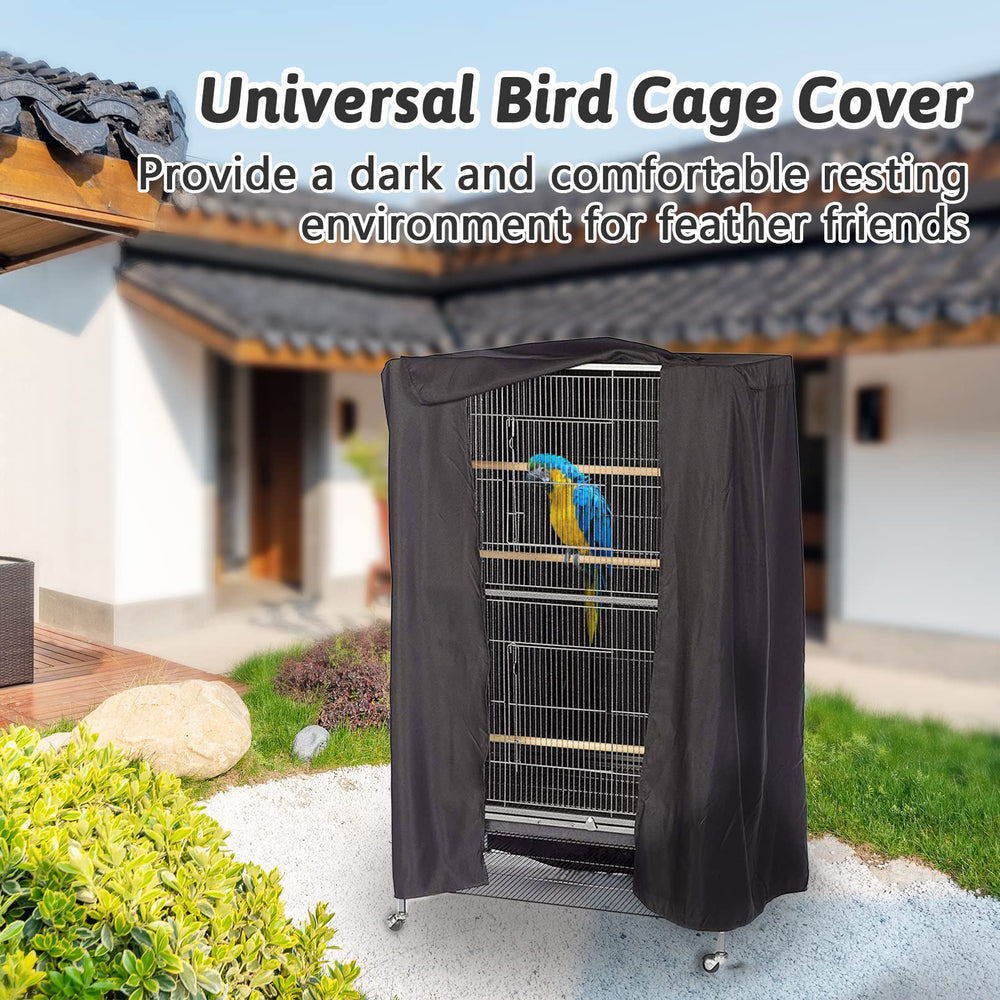 Fhiny bird cage cover front door adjusts light for flexible daytime and night use