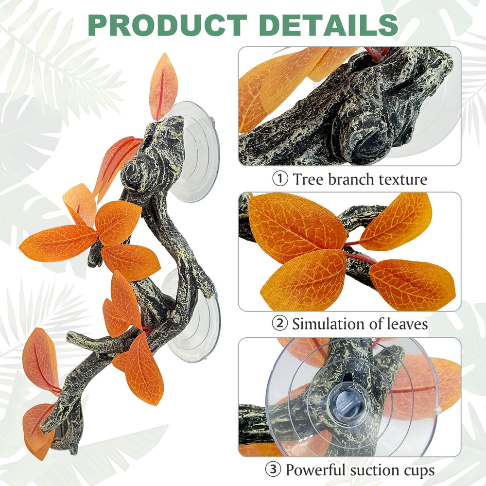 Fhiny snake climbing branch measures 10.23 by 3.54 inches for versatile placement.