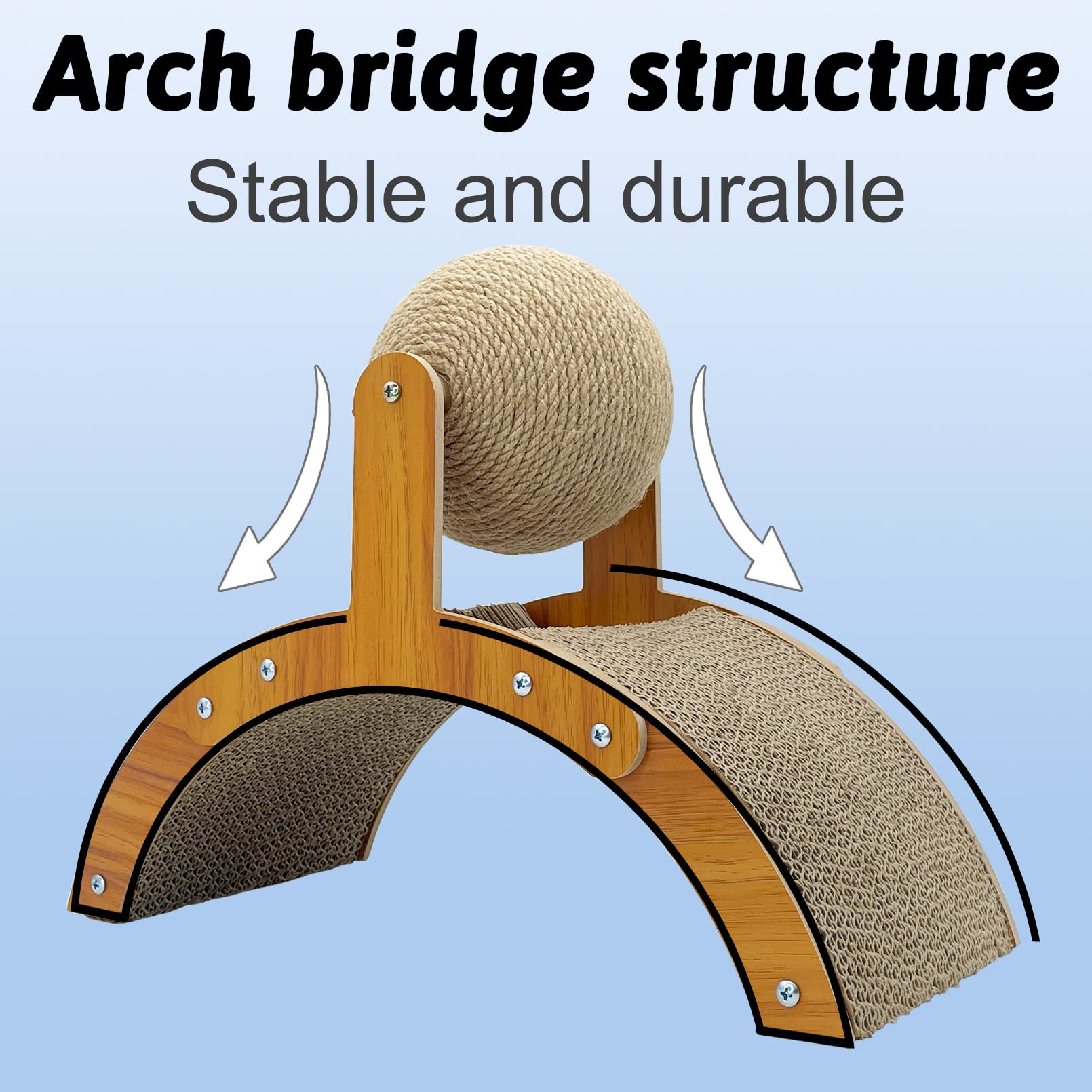 Fhiny cardboard pad closeup emphasizes durable corrugated paper for chewing alternatives.