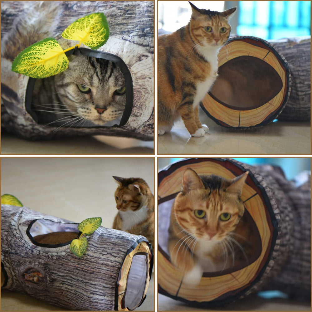 Fhiny cat tunnels cat maze interior enhances exercise and interactive play