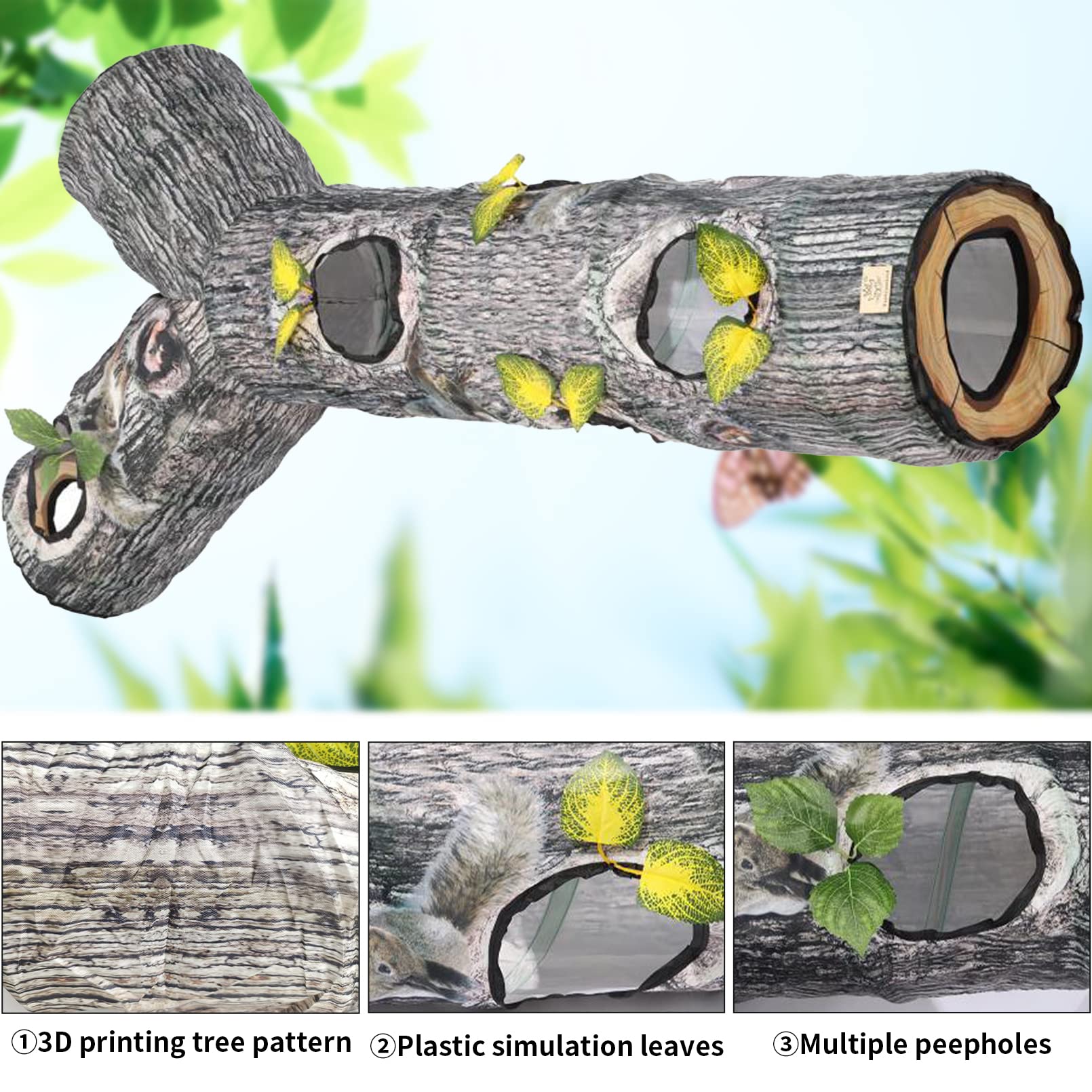Fhiny cat tunnels large size supports several small pets in one setup