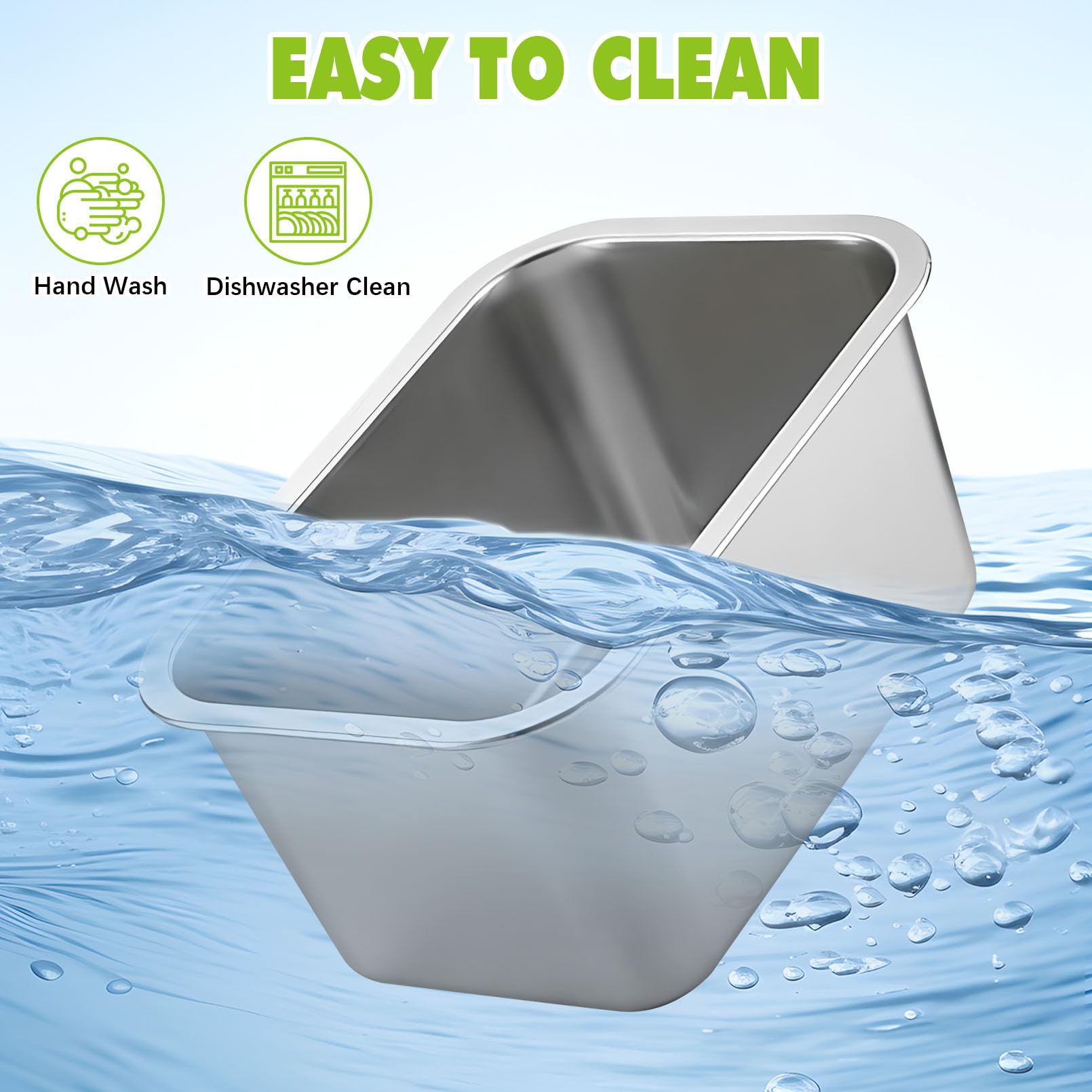 Fhiny indoor-outdoor metal bowls suit multi-dog homes with ease.