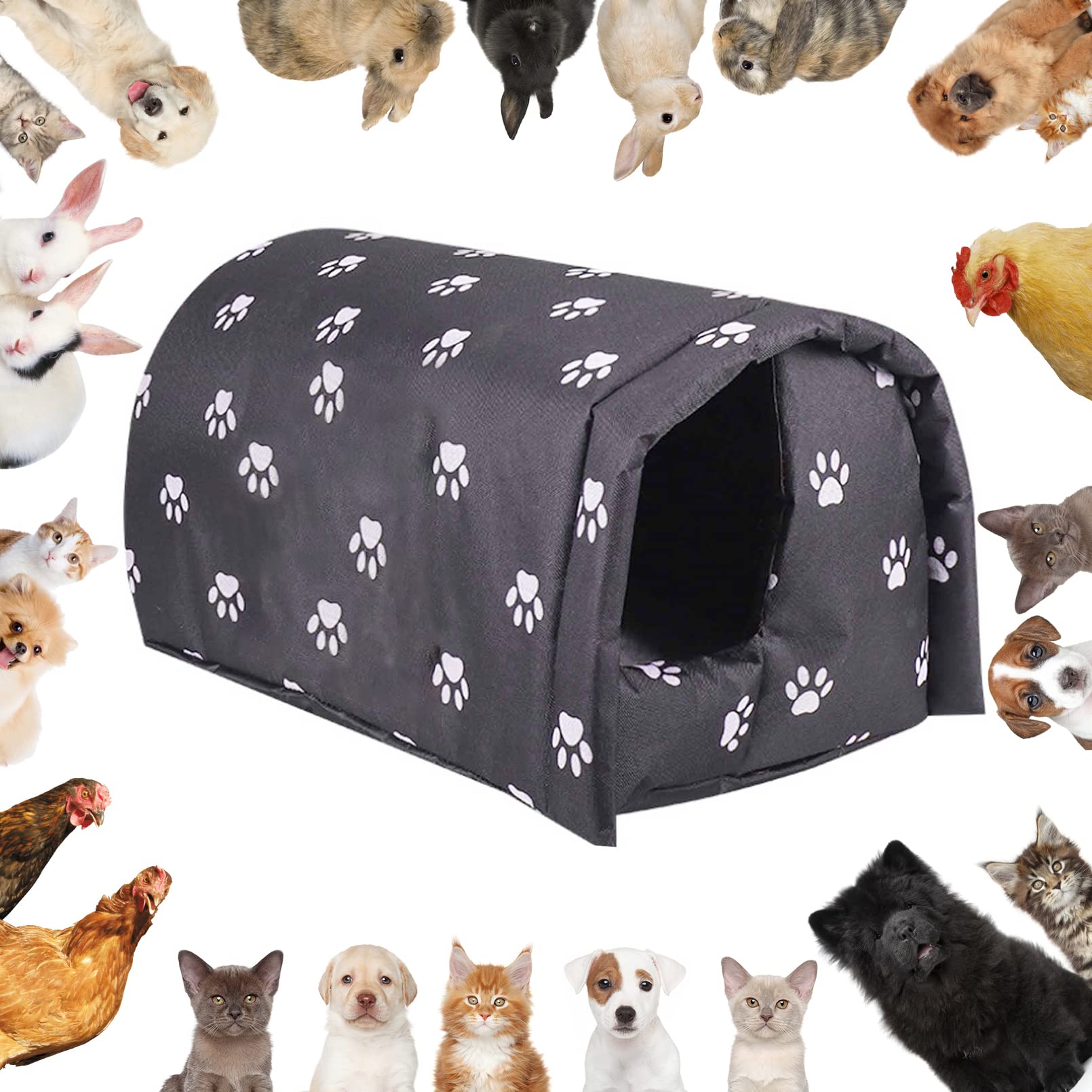 Fhiny indoor-outdoor use transforms into a cozy indoor bed for pets.