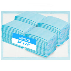 Fhiny rabbit-pee-pad 18x24 shows absorbent layer that instantly locks moisture for dry surfaces.