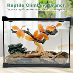 Fhiny reptile branch rough texture improves grip for climbing stability.
