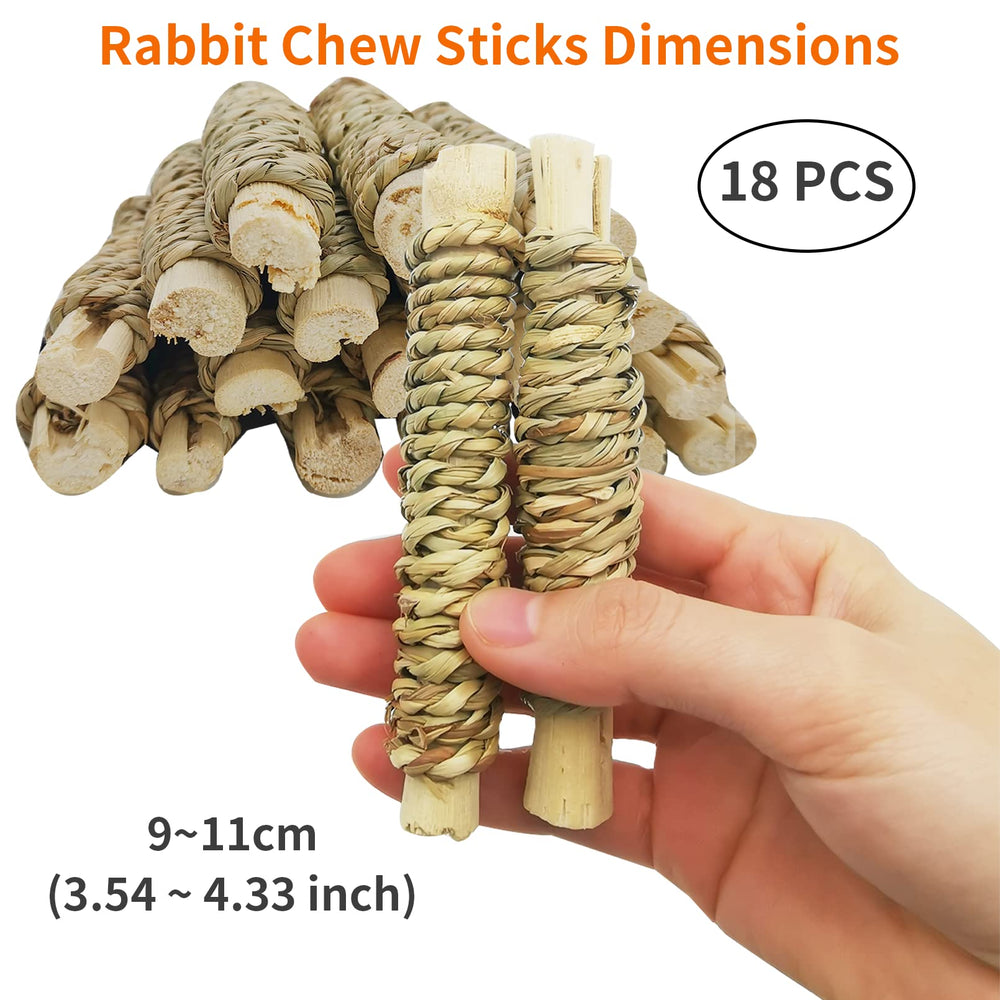 Fhiny snack de bambú para chinchillas, conejos y hámster
