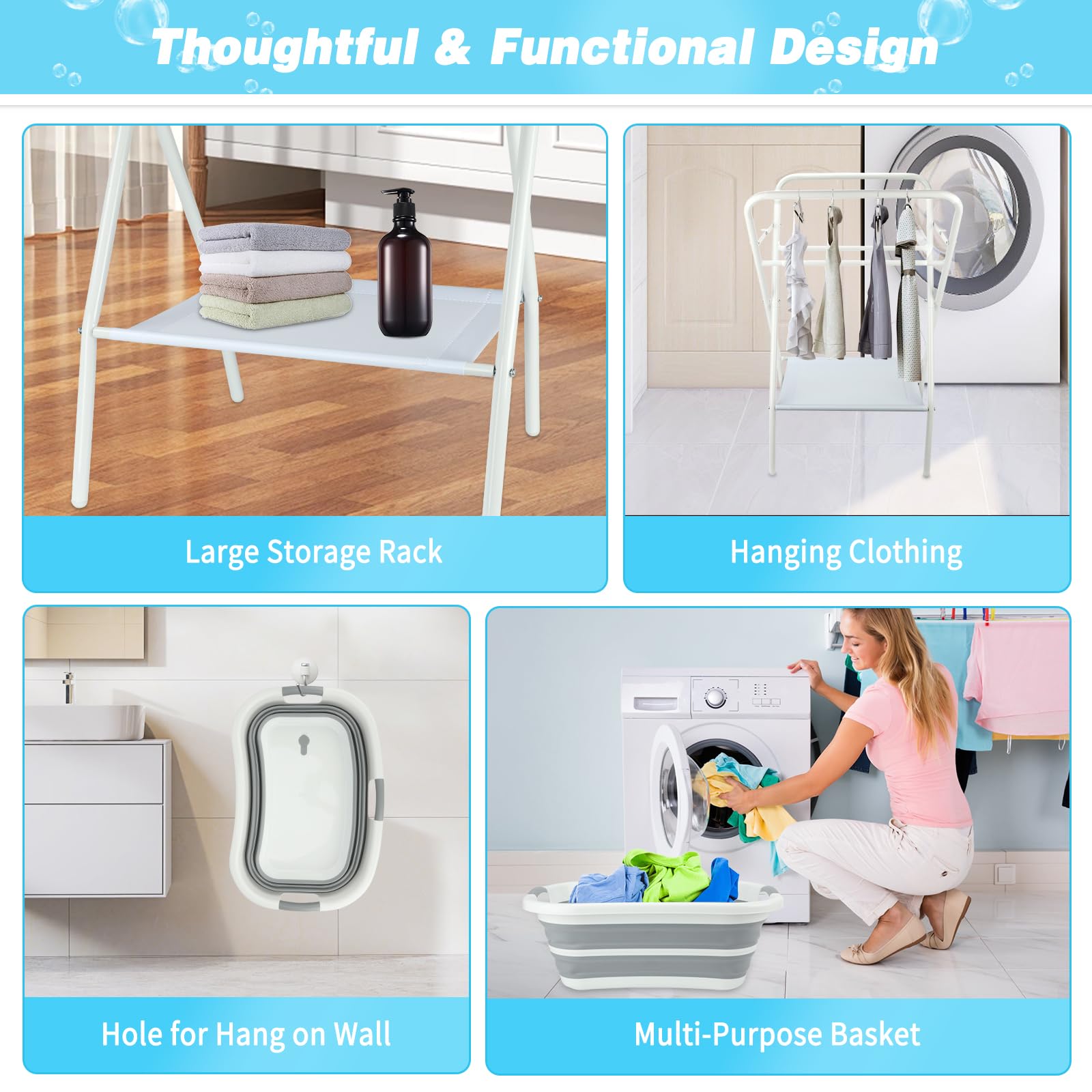 FHTONGE drain system directs runoff away for mess-free cleaning.