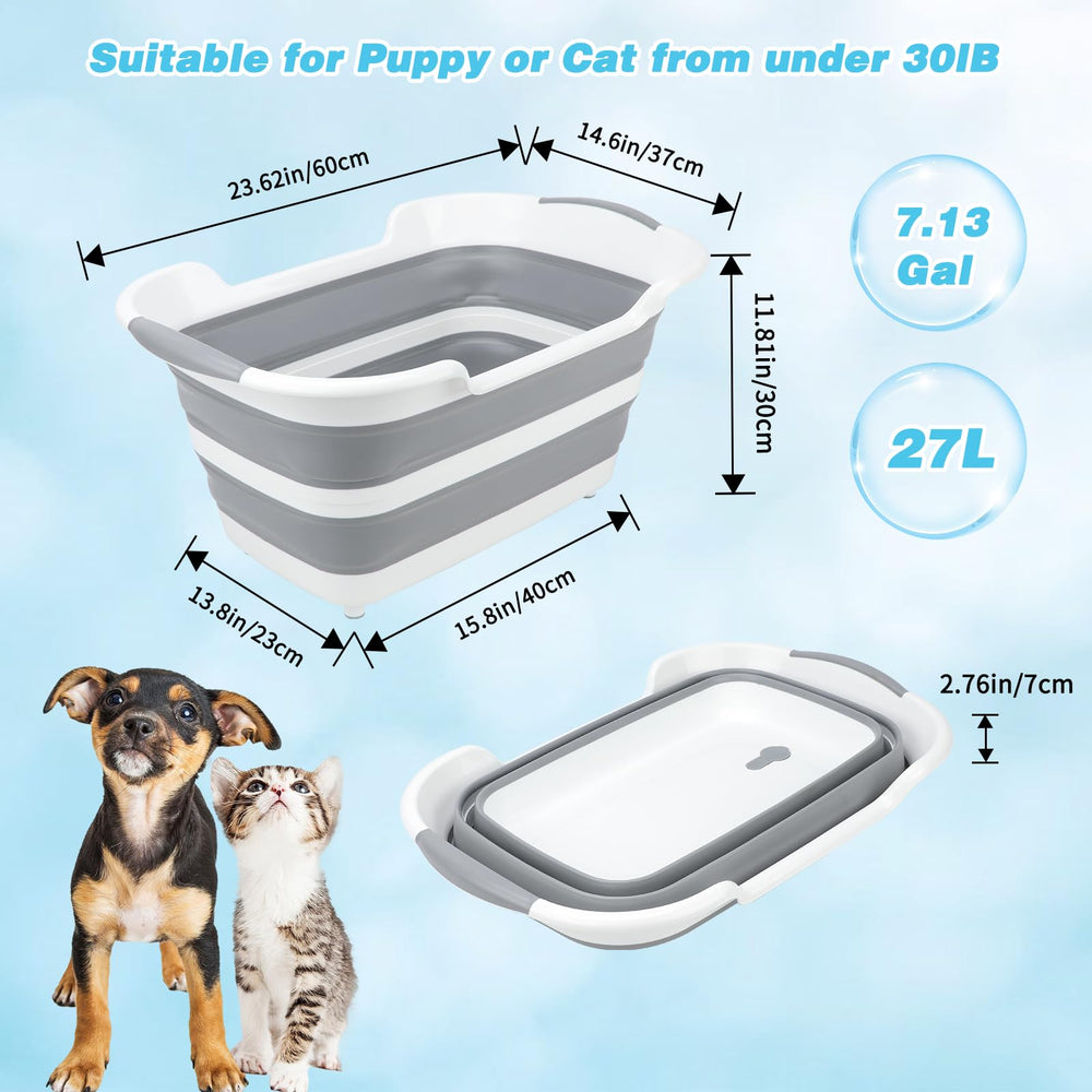 FHTONGE raised-bottom with drain enables quick, spill-free drainage after baths.