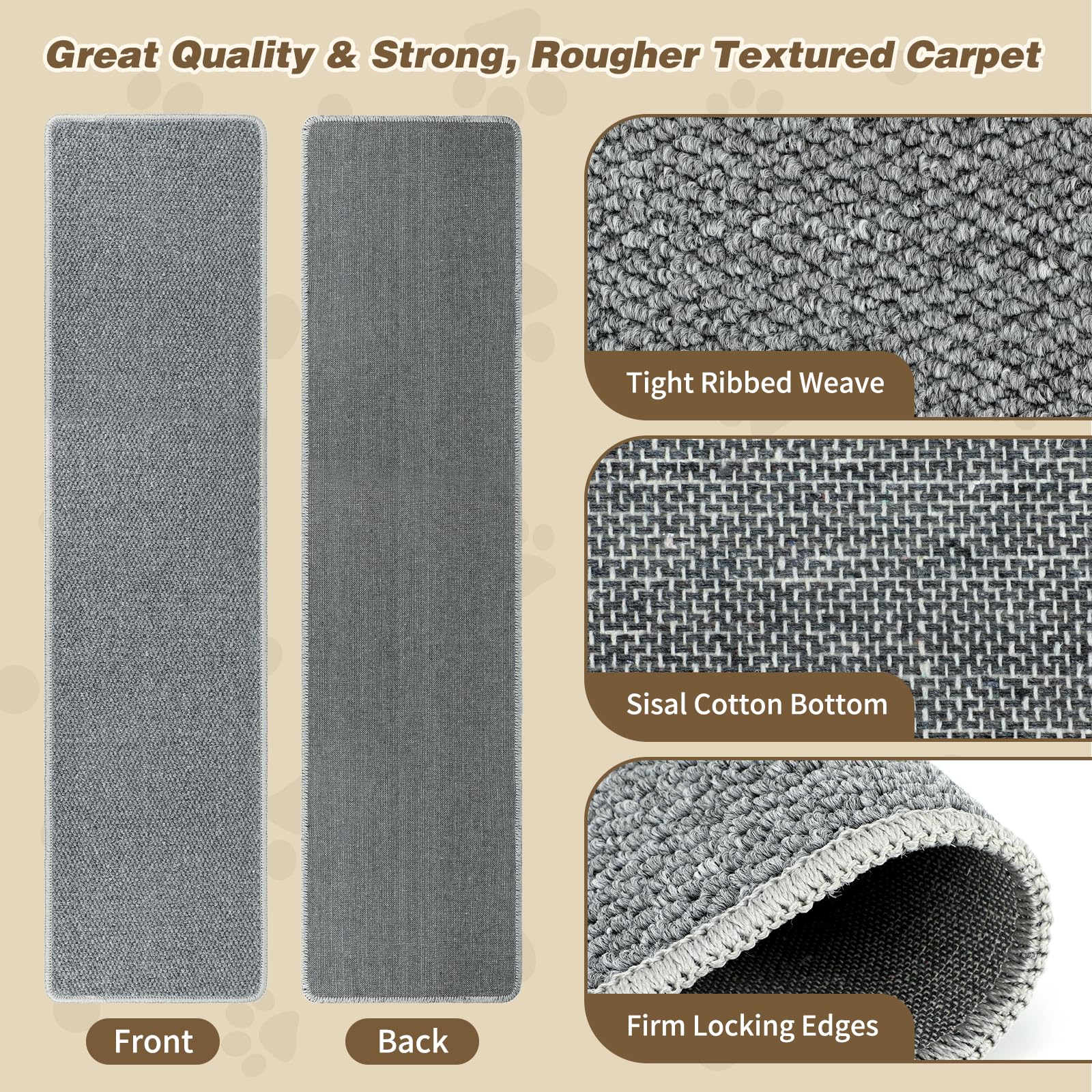 FHTONGE thickened wear-resistant material showcases durability against vigorous scratching