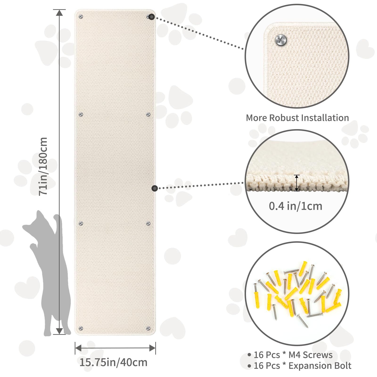 FHTONGE thickened-weave material close-up shows wear-resistant, plush front and durable back.
