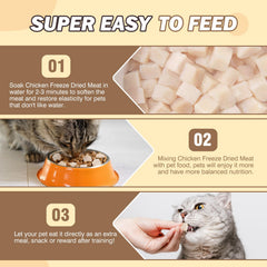 FHZRLP Freeze Dried Chicken dog-cat reward for training and daily treats