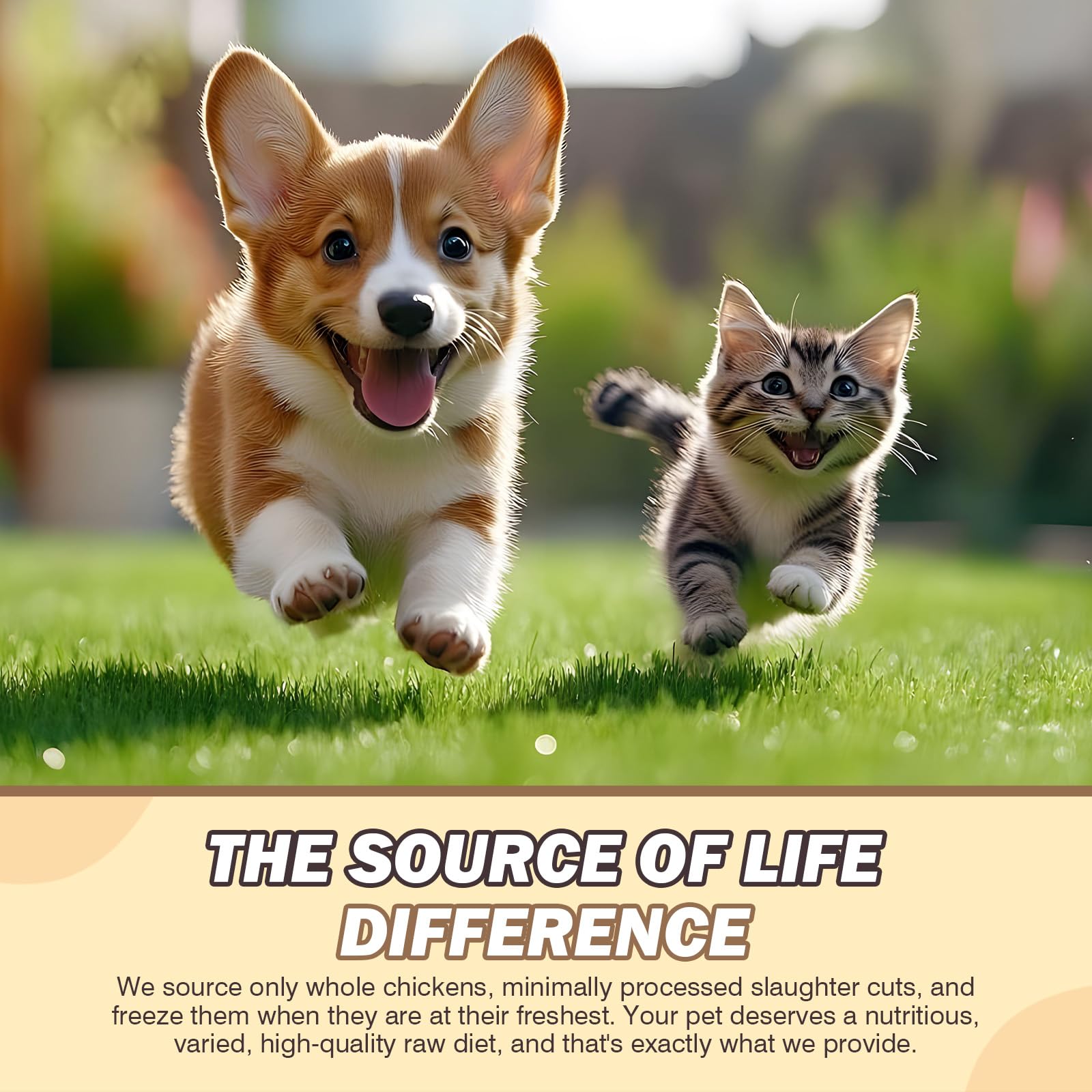 FHZRLP Freeze Dried Chicken nutrition highlight for pet well-being