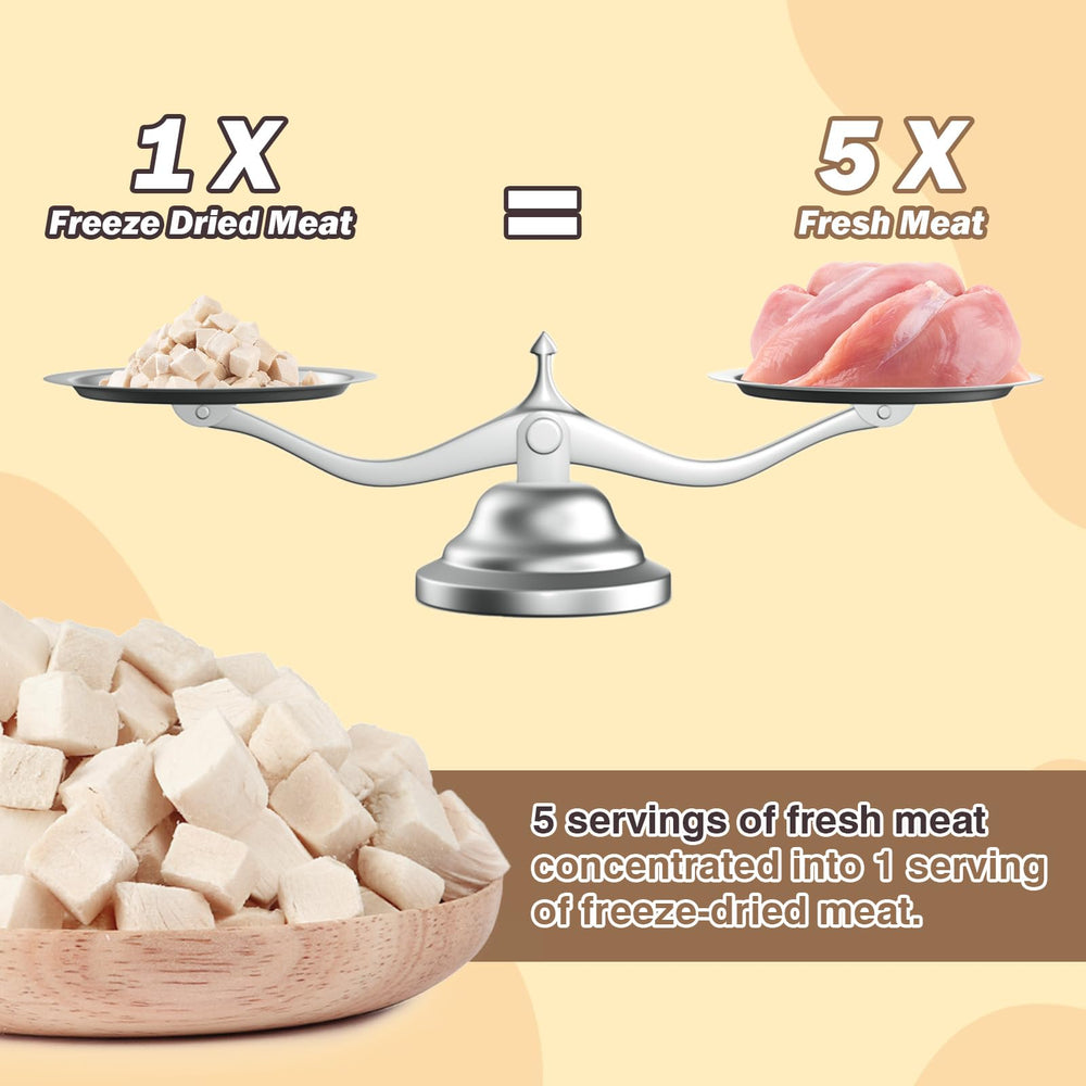 FHZRLP Freeze Dried Chicken pack indicating convenient on-the-go reward