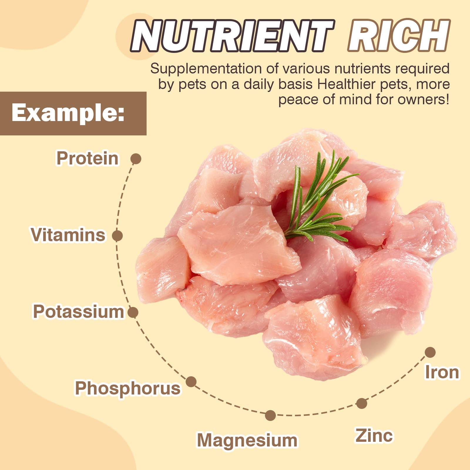 FHZRLP Freeze Dried Chicken training treat versatile for obedience
