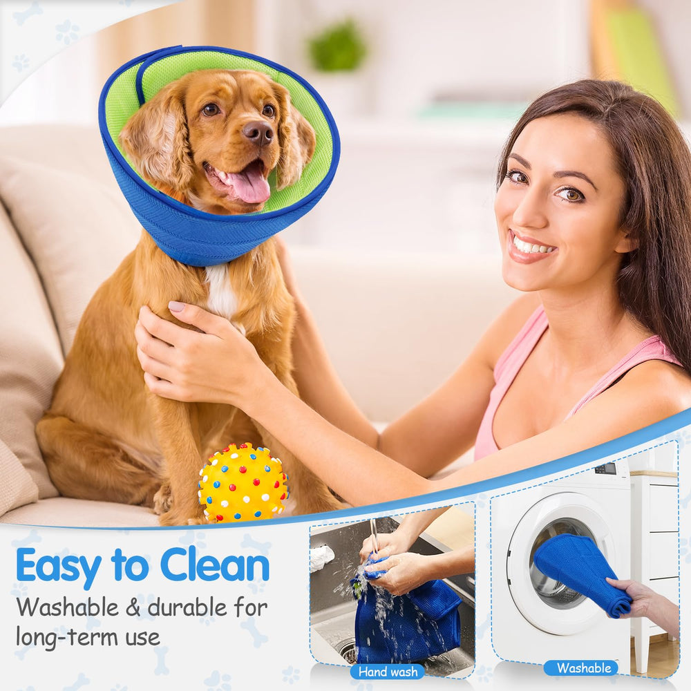 Fickte anti-slip fit dog cone prevents movement during activity