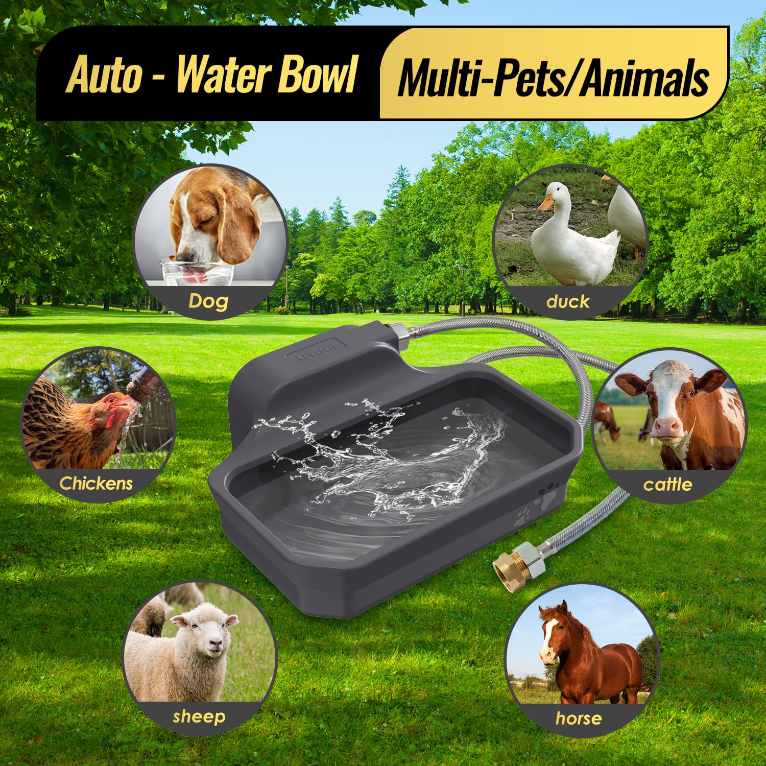 Ficuswin BPA-free HDPE body emphasizing durable farm-ready build